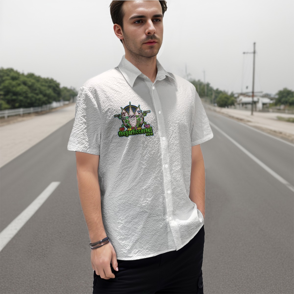 Men's Fashion Short Sleeve Shirt - Image 2