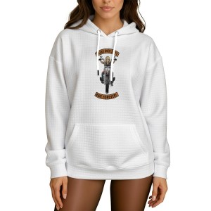 Bikers Over Sixty Women's Thick Waffle Knit Hoodie